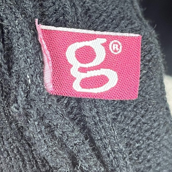 Vintage witchy whimsigoth Black Sleeveless Knit Cardigan Medium Ruffled Ribbed - Picture 5 of 12